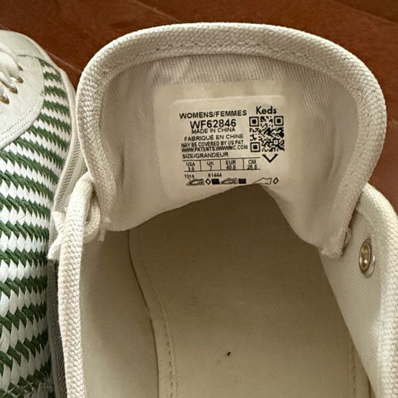 Kate Spade White and Green Athletic Shoes - Picture 6 of 6